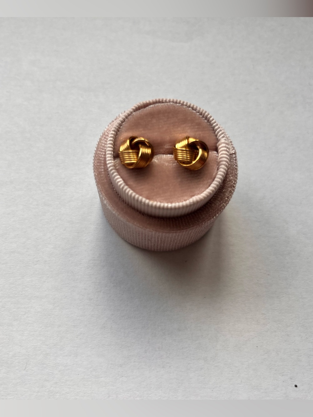 Gold Knot Stud Earrings